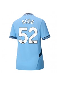 Fotbalové Dres Manchester City Oscar Bobb #52 Dámské Domácí Oblečení 2024-25 Krátký Rukáv